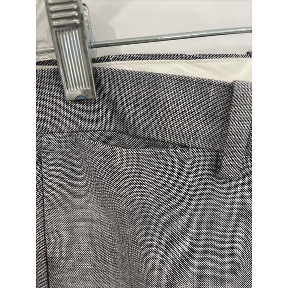 Theory Women Size 30 Dress Pant Grey Straight Wool Linen Work Classic Preppy NEW - Picture 5 of 16